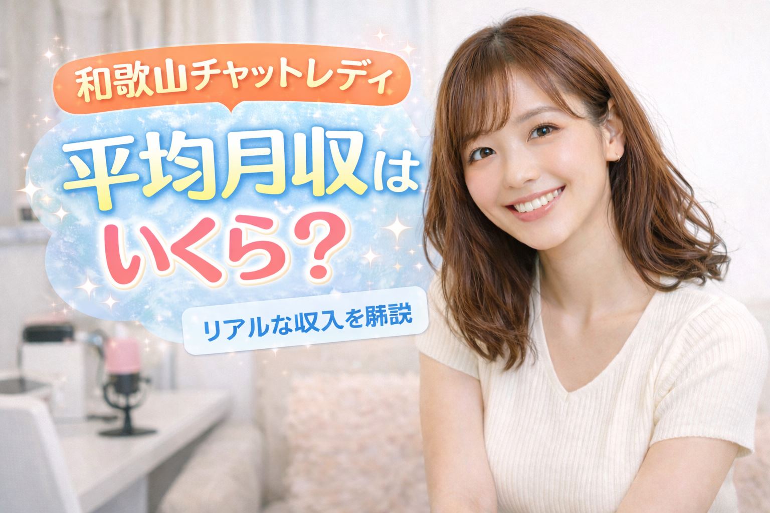 【和歌山チャットレディ】平均月収はいくら?リアルな収入を解説